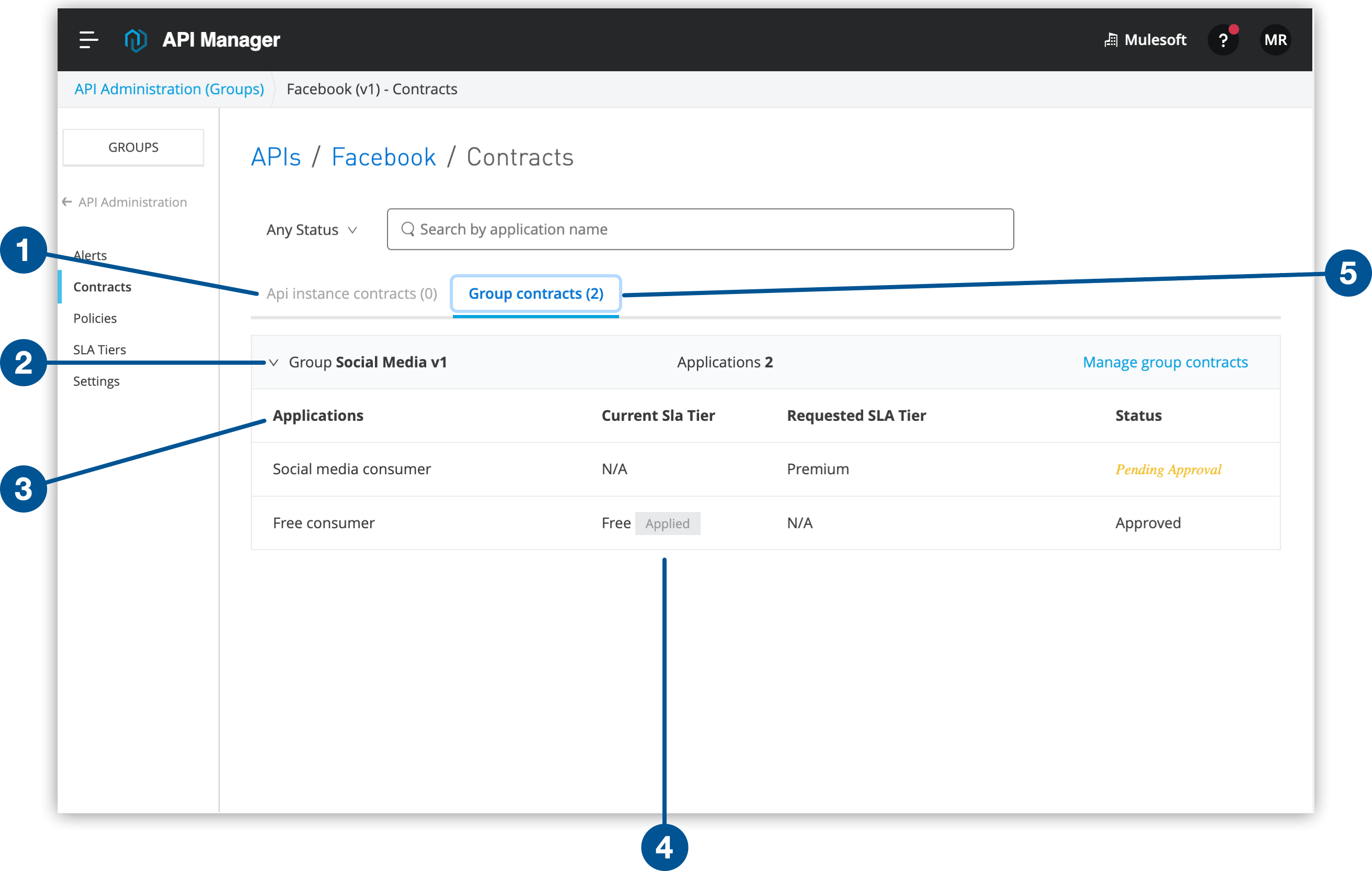 API Group Instance Contracts